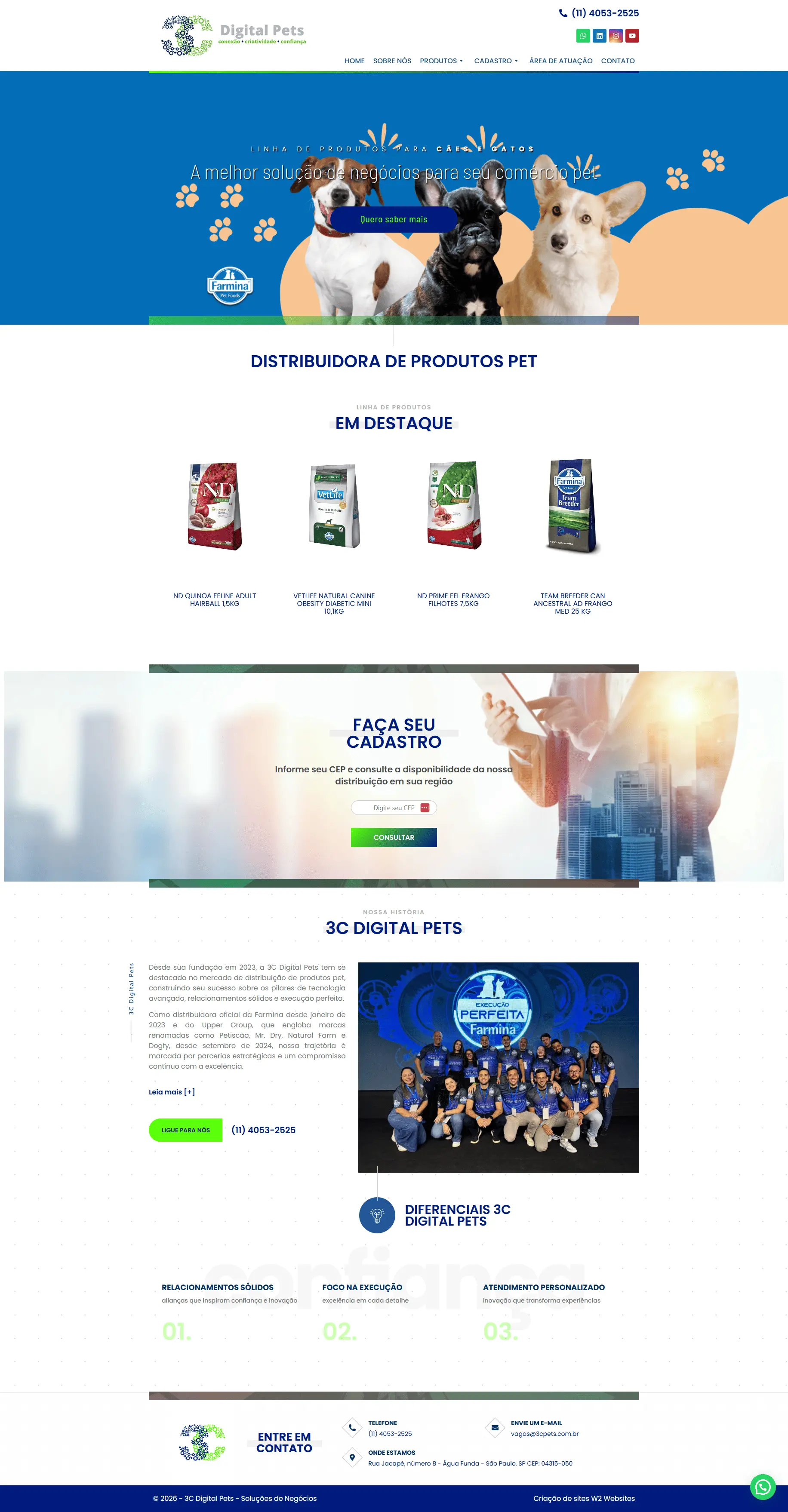 Site 3C Pets — Pet Shop