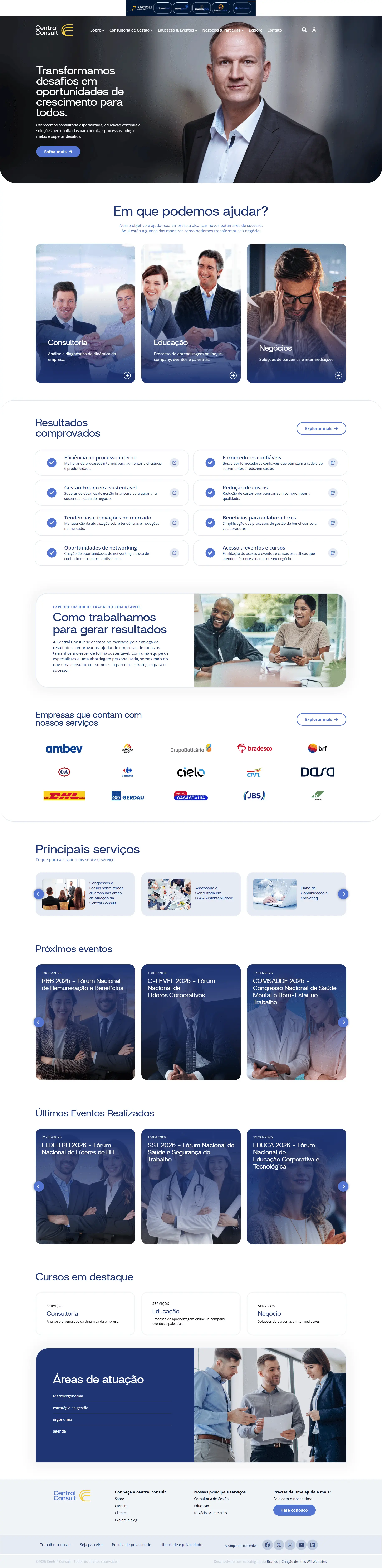 Site Central Consult — Consultoria