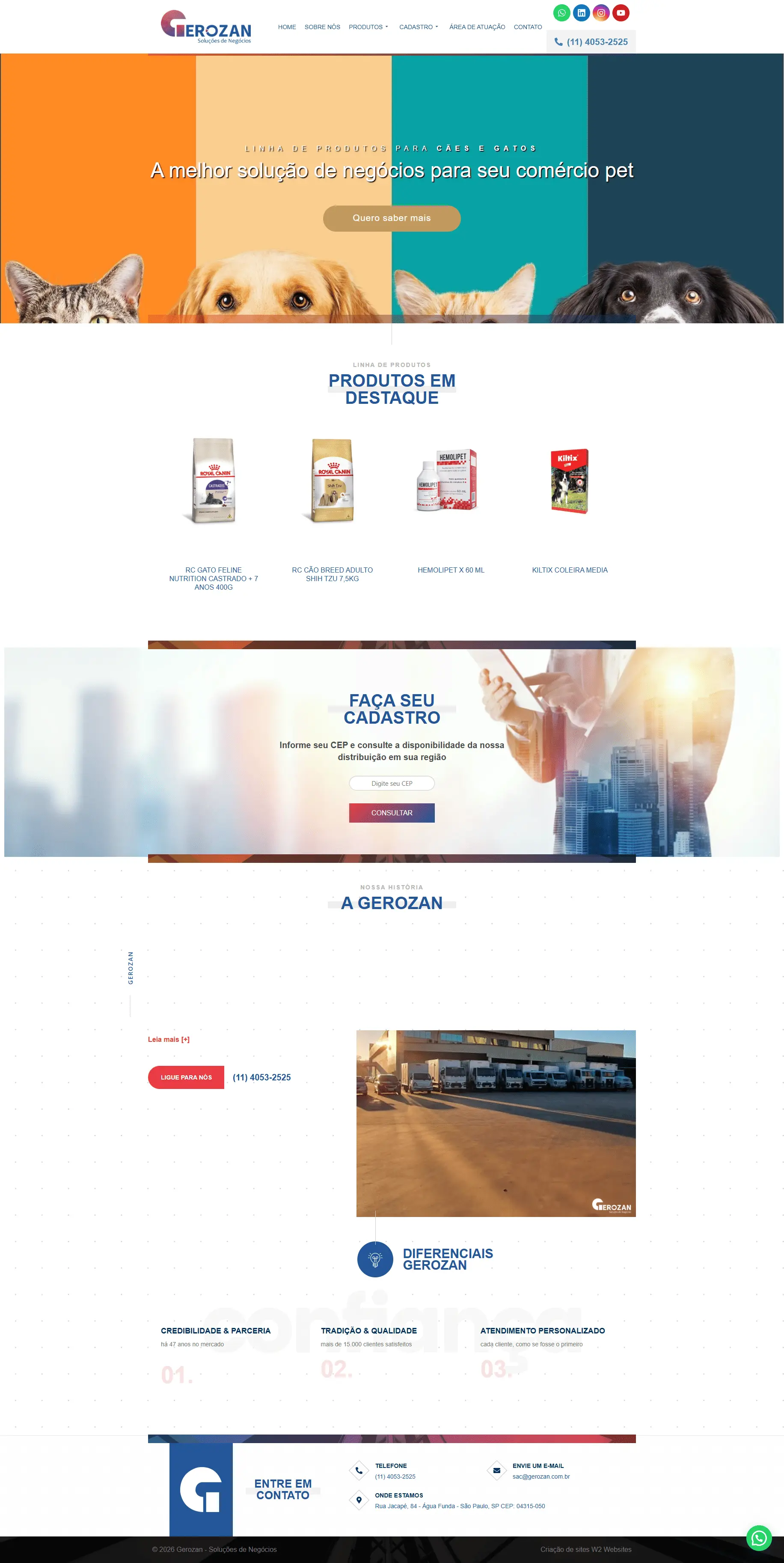 Site Gerozan — Indústria Química