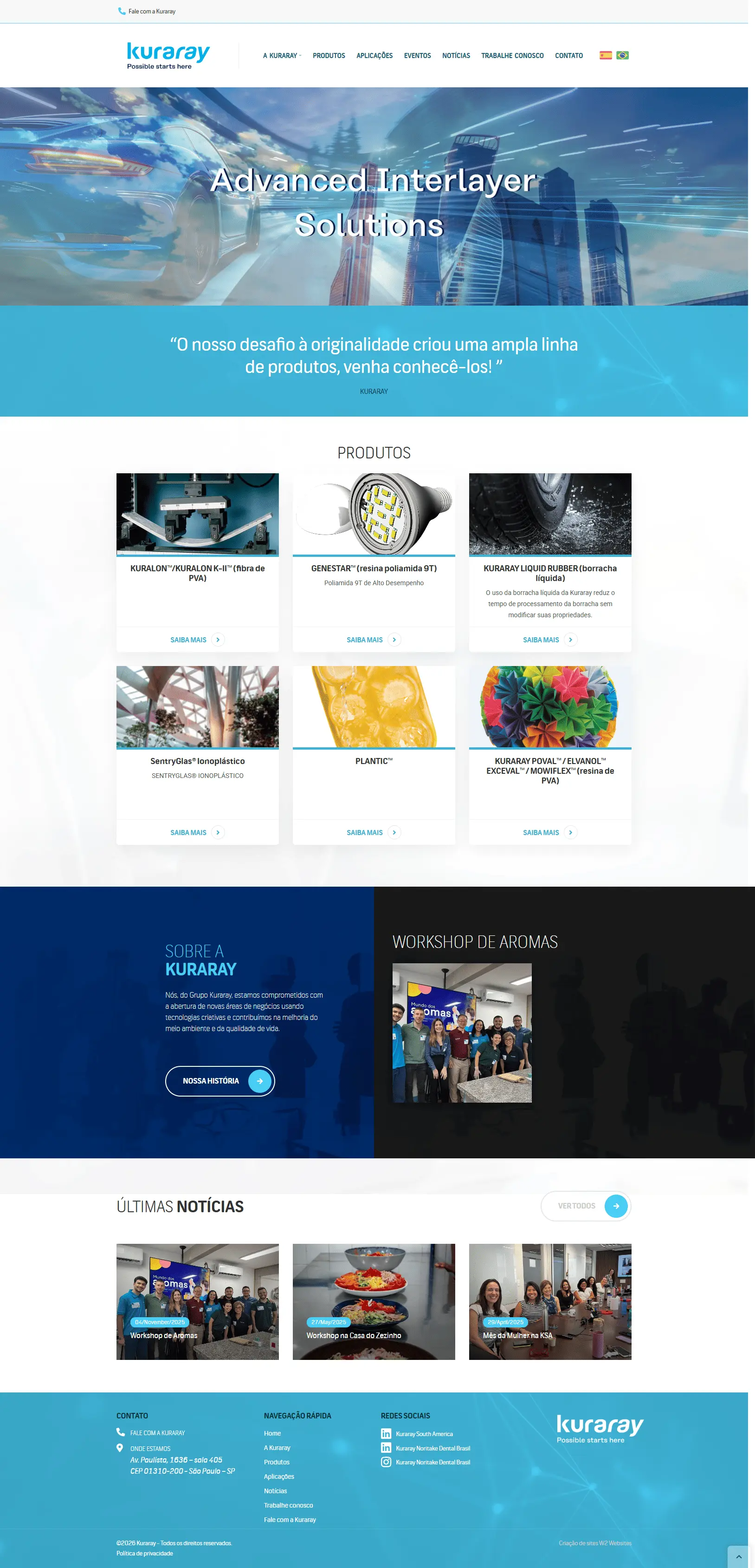 Site Kuraray Brasil — Indústria Química
