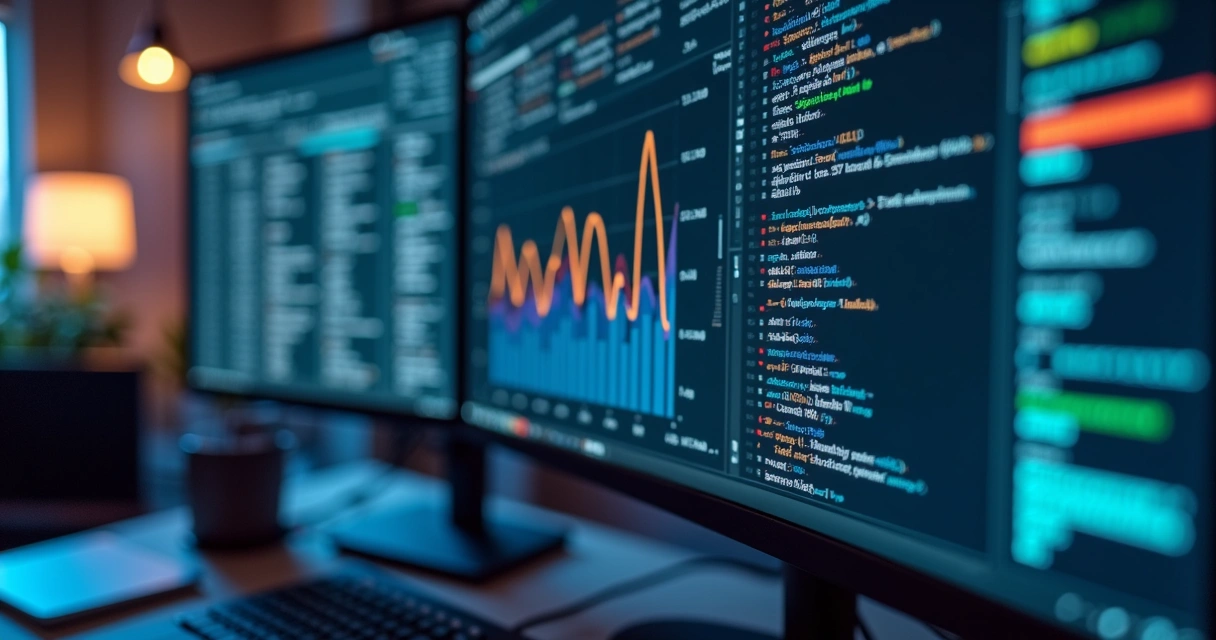 Monitor exibe gráficos de monitoramento de site PHP