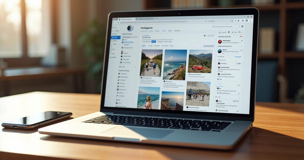 Painel administrativo mostra feed do Instagram integrado a um site corporativo 